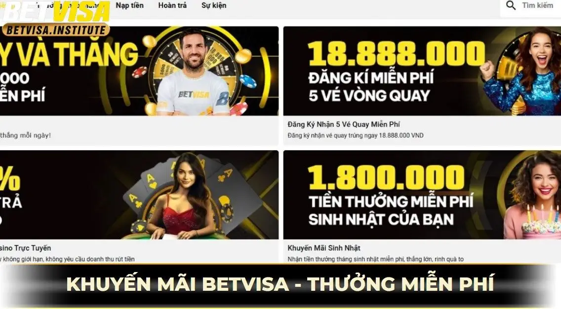 Khuyến mãi betvisa - thưởng miễn phí